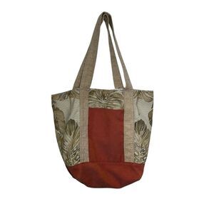 Hand Made Tropical Print Summer Canvas‎ Carry All Tote